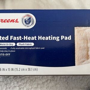 Blue Fast-Heat Heating Pad